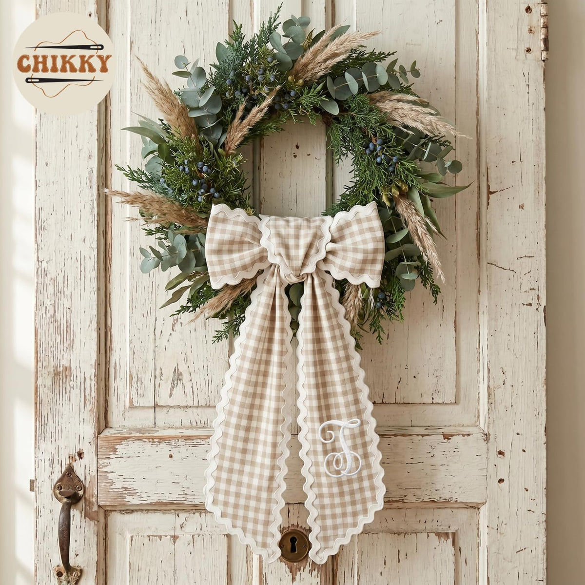 Christmas Personalized Wreath Sash — image 6