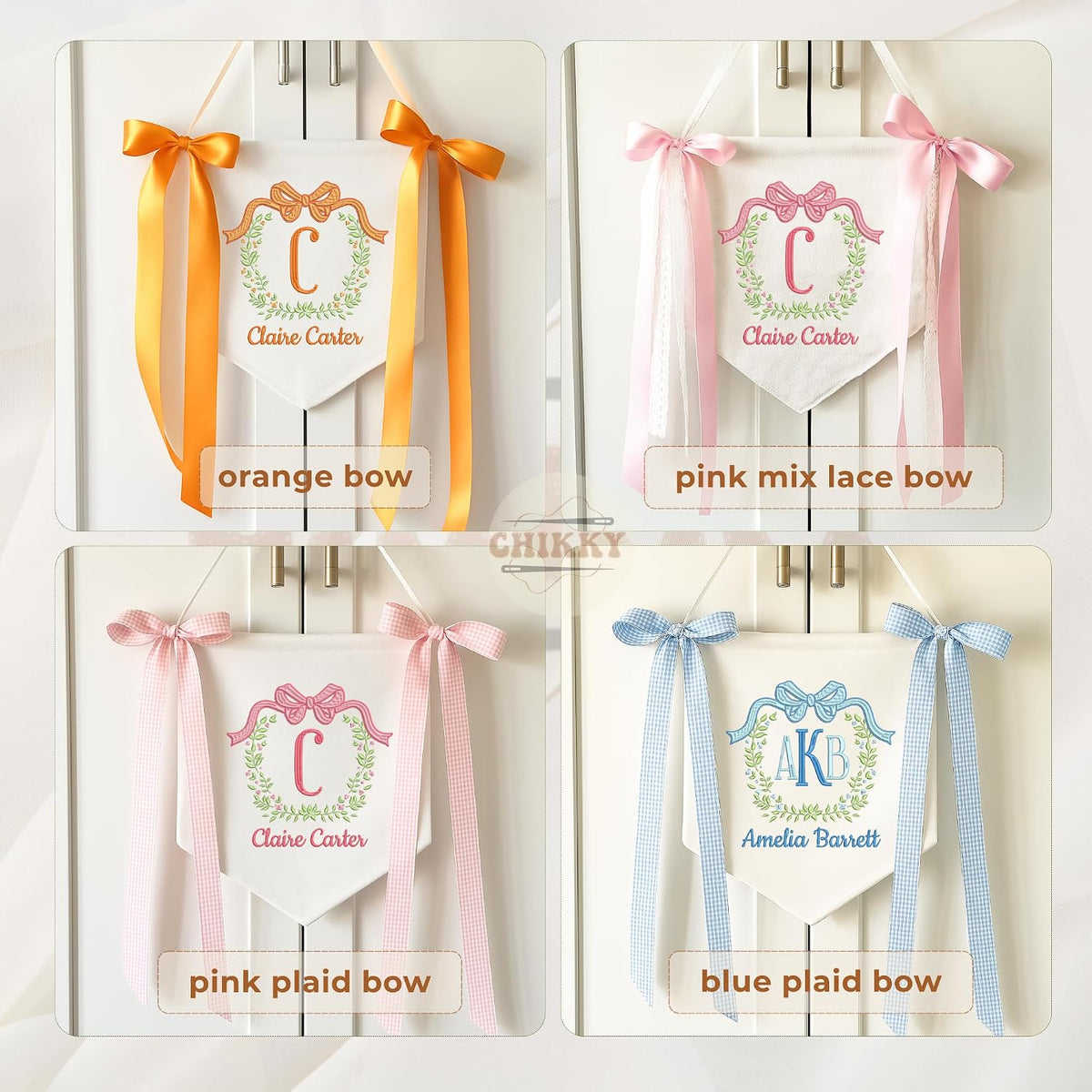 Personalized Embroidered Baby Name Banner — 4 — image 7