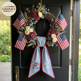 Patriotic Personalized Wreath Sash — 7-250 4th of July — image 3