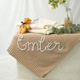 Personalized Knit Baby Blanket — 2 — image 4