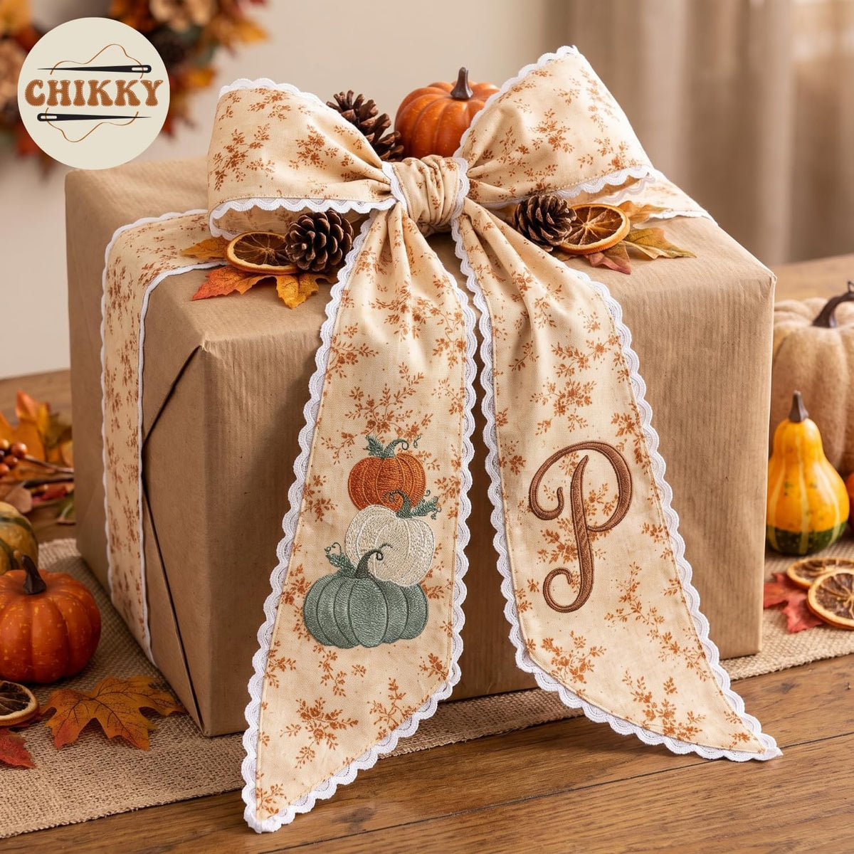 Autumn Personalized Wreath Sash — image 4