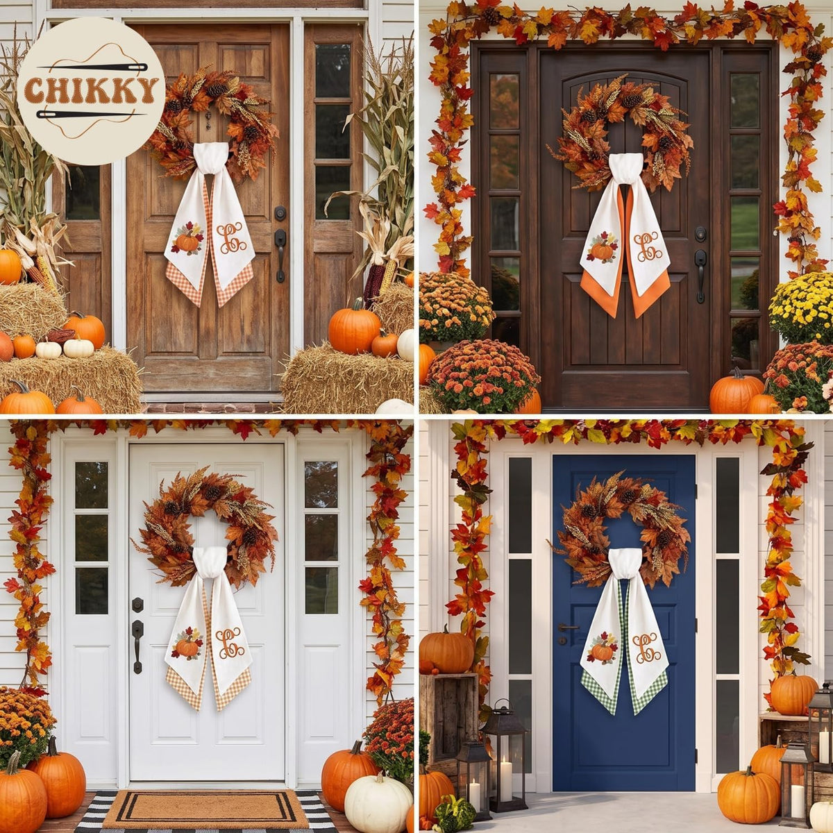 Halloween Personalized Wreath Sash — image 6