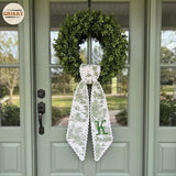 Monogram Personalized Wreath Sash — 11 - Initial — image 3