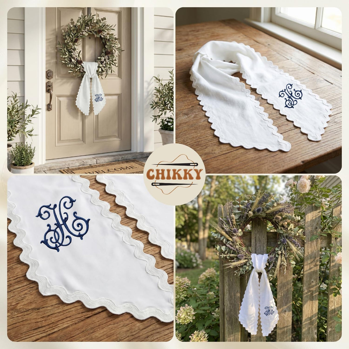 Christmas Personalized Wreath Sash — image 8