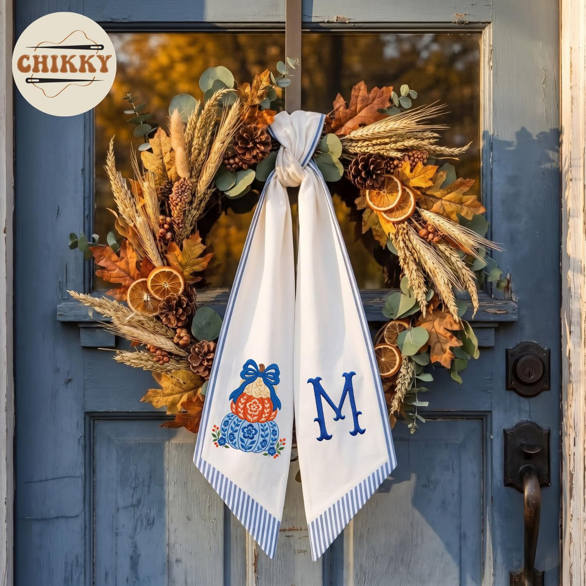 Halloween Personalized Wreath Sash — image 3