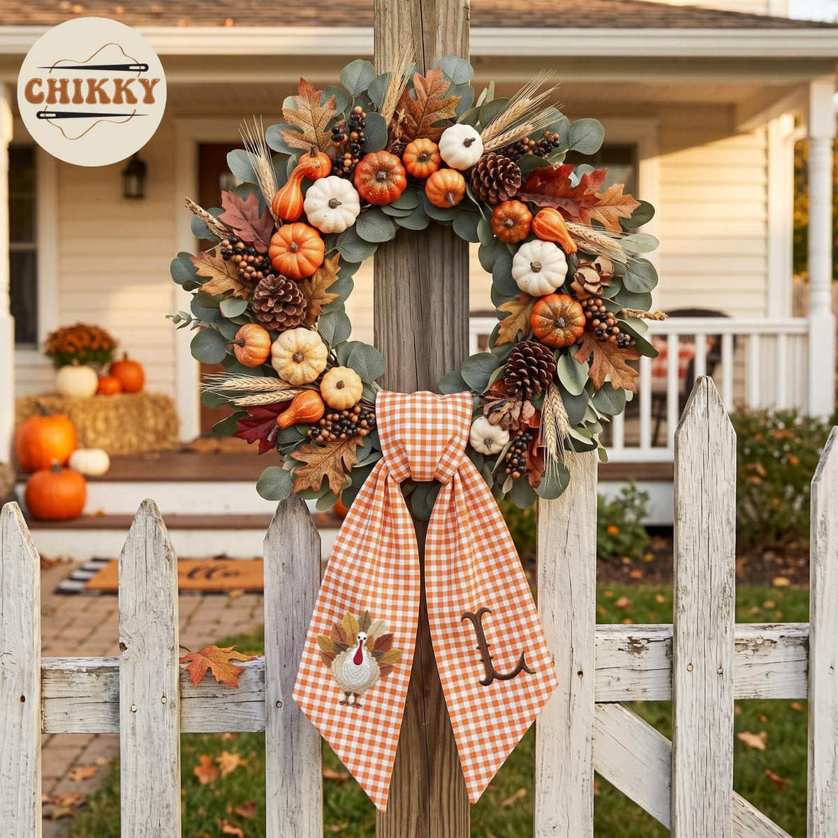 Autumn Personalized Wreath Sash — image 5