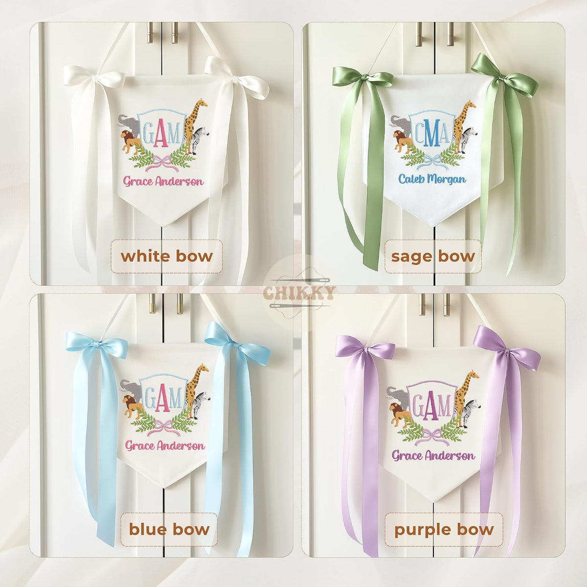 Personalized Embroidered Baby Name Banner — 10 — image 6