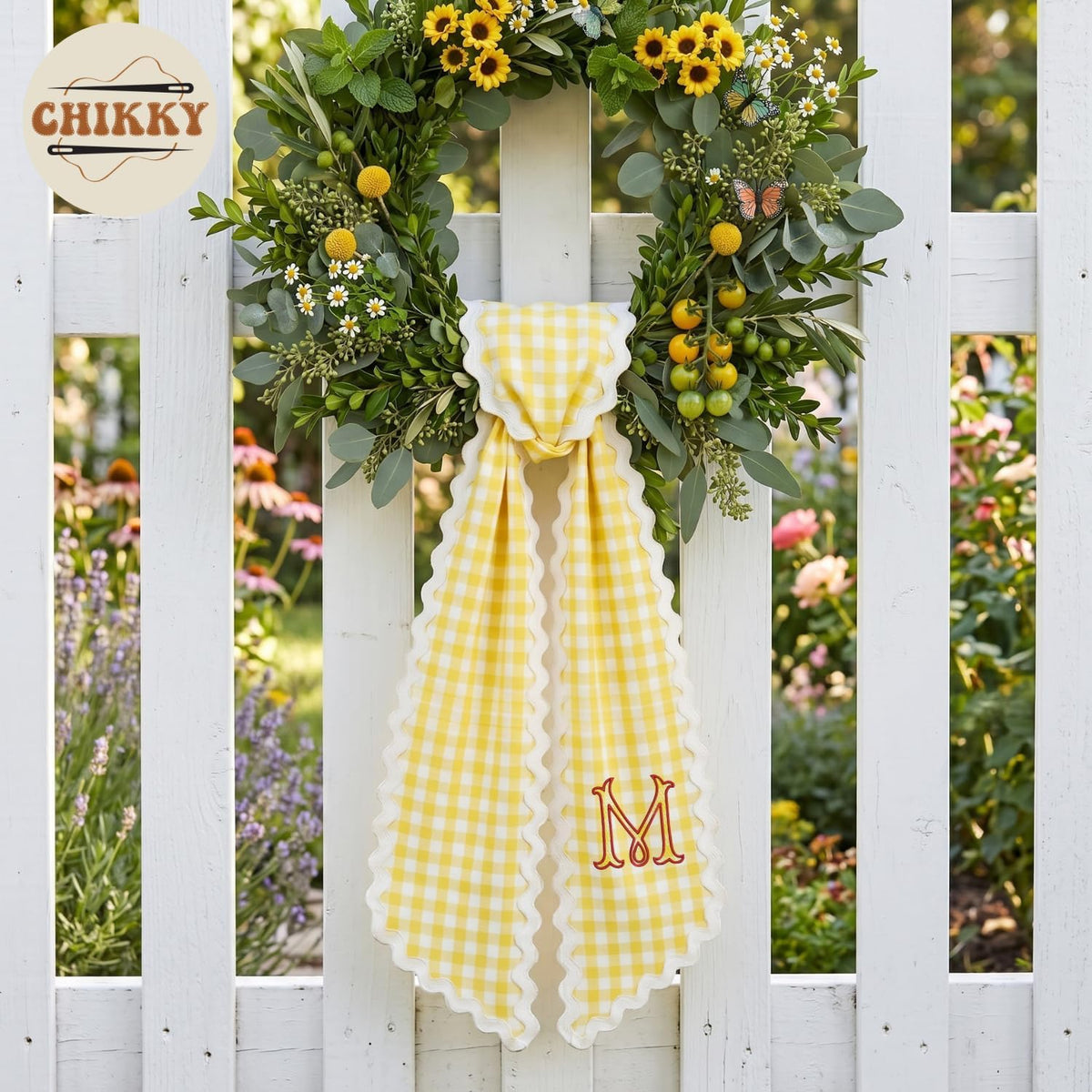Christmas Personalized Wreath Sash — image 5