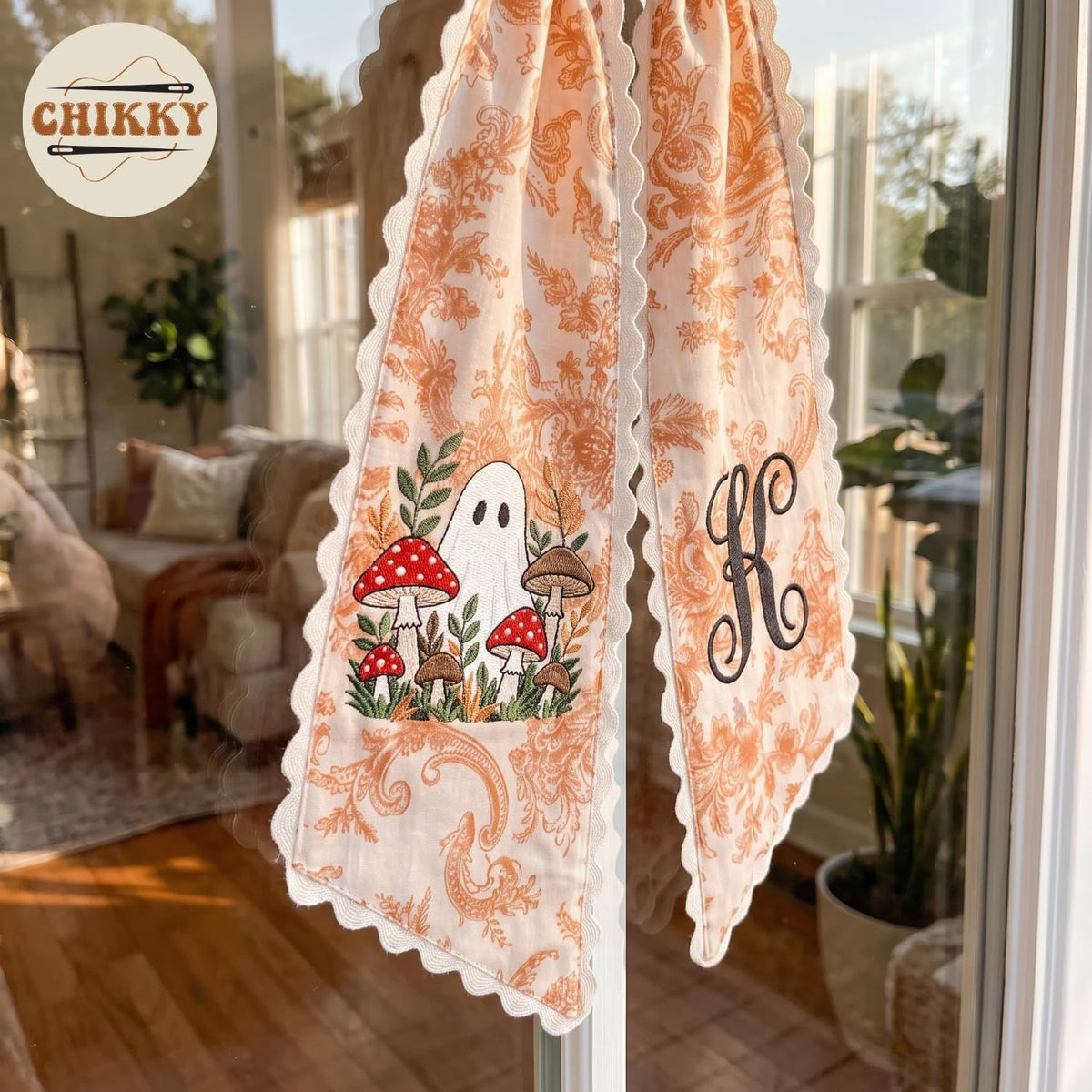 Halloween Personalized Wreath Sash — image 4