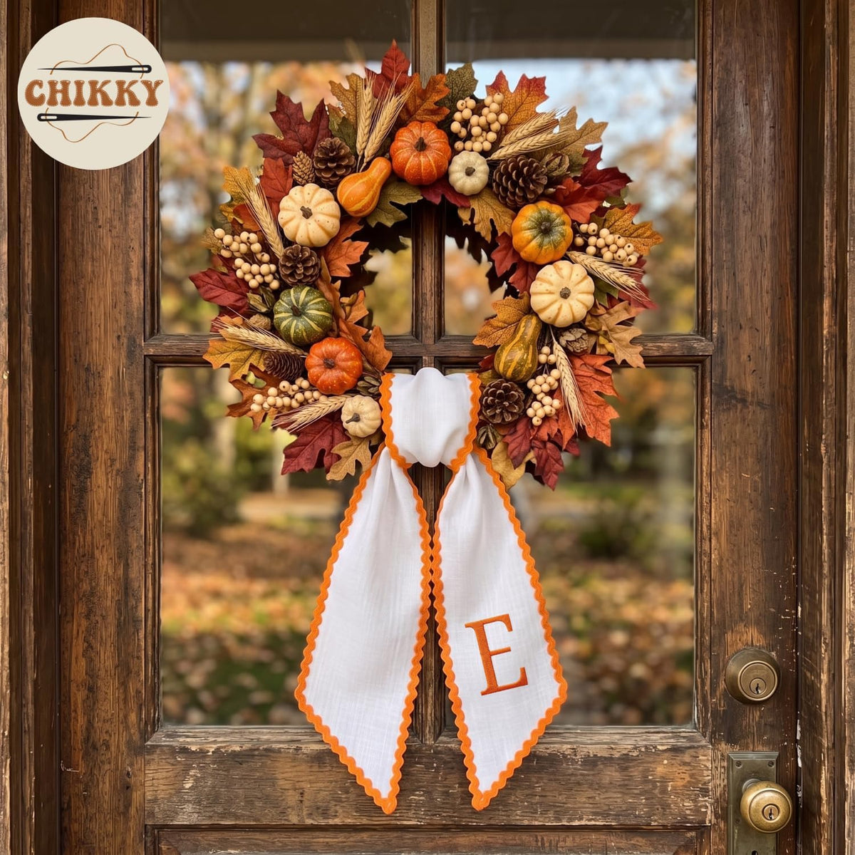 Autumn Personalized Wreath Sash — image 3