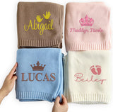 Personalized Knit Baby Blanket — 2 - Pattern