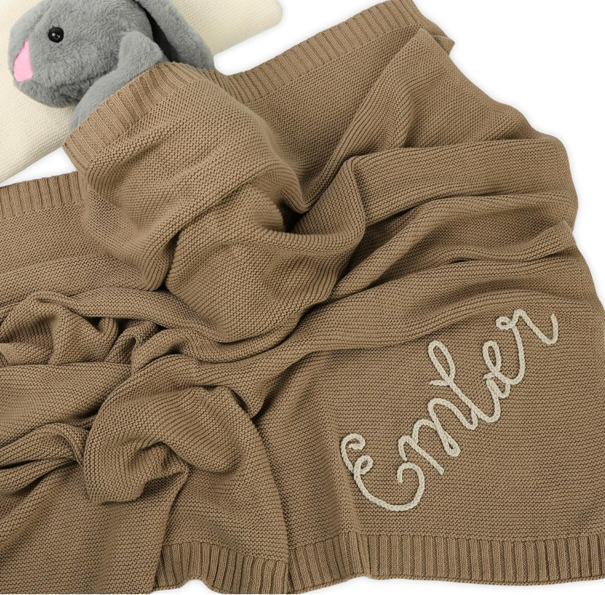 Personalized Knit Baby Blanket — 2