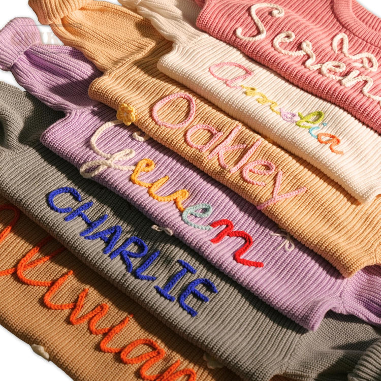 Personalized Baby Name Sweater