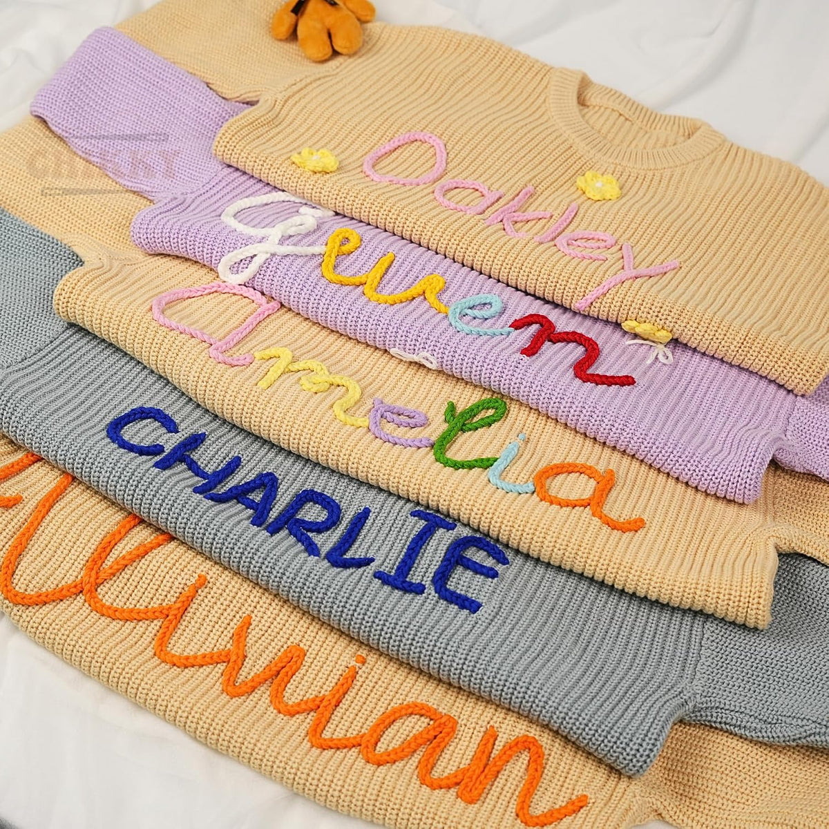Personalized Baby Name & Monogram Sweater — image 7